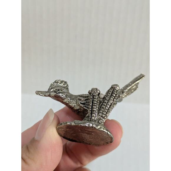 MINIATURE PEWTER JC Road Runner Pheasant Bird Figurine - Picture 4 of 6